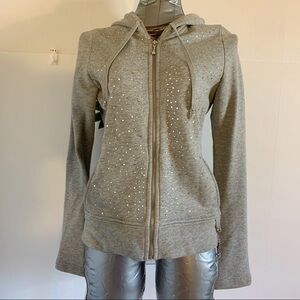 YKK DB life Rhinestone Sweatshirt Jacket! Size S